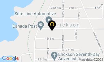 Erickson Dental Clinic in Erickson map