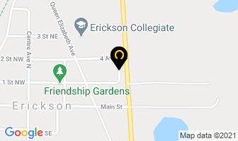 Erickson Septic Service in Erickson map