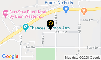 Erickson's Appliance Repair in Salmon Arm map