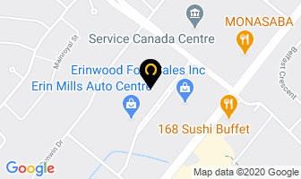 Erin Mills Mazda in Mississauga map