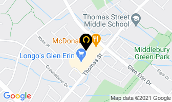 Erin Mills Paint Decor Centr in Mississauga map