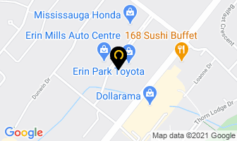 Erin Mills Volvo in Mississauga map