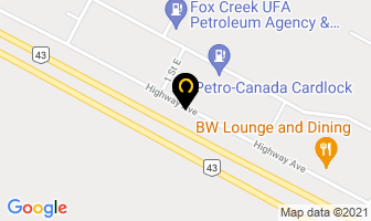 Ernie O's Restaurant & Pub in Fox Creek map
