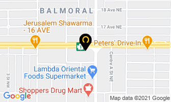 Essential Eyewear Inc in Calgary map