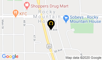 Esso in Rocky Mountain House map