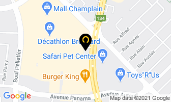 Esso in Brossard map