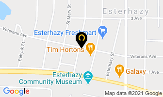 Esterhazy Bowl Arena Ltd in Esterhazy map