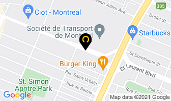 Etalages Mode Plus Inc in Montreal map