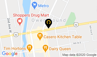 Etfo Bluewater Local in Owen Sound map