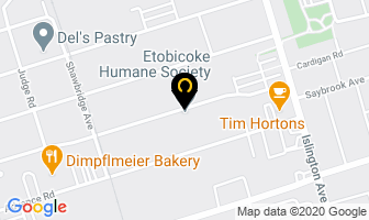 Etobicoke Humane Society in Orillia map