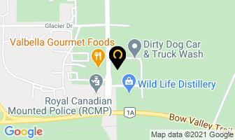 Evans Security Services in Canmore map