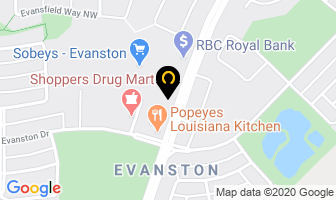Evanston Pet Hospital in Calgary map