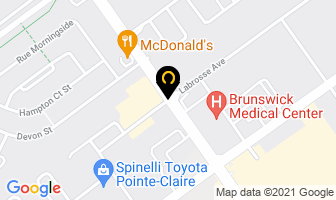 Everest International in Pointe-Claire map
