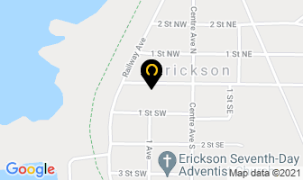 Ewallywood's in Erickson map