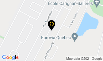 Excavation R S Inc in Carignan map
