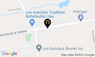 Excavation R&eacute;jean Bigras in Saint-Jérôme map