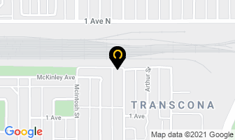 Excel Roofing in Regina map