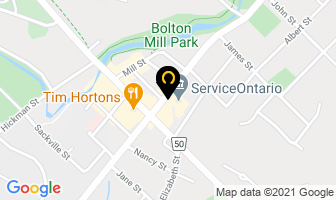 Exclusive Jewelry Sales in Caledon map
