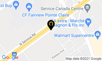 Execuspace in Pointe-Claire map