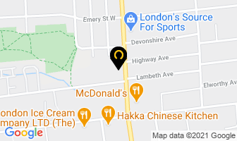 Executive Auto Sales in London map