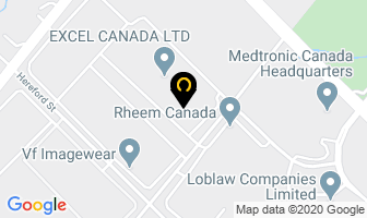 Exel Canada Ltd in Brampton map