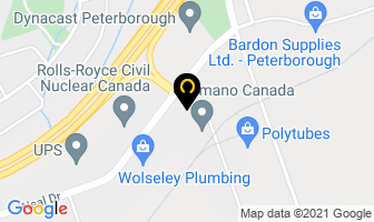 Exel Composites Ltd in Peterborough map