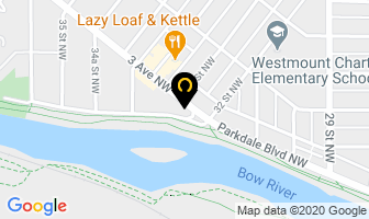 Extreme Bean Cafe in Calgary map