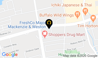 Extreme Pita in Vaughan map