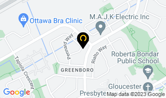 Ezi Home Cleaning in Ottawa map