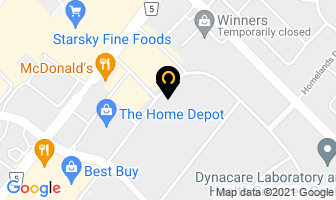 F M F Canada in Burlington map