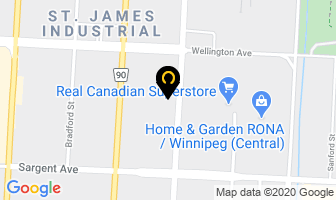 Fabricland in Winnipeg map