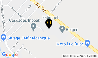 Fabrimet Inc in Drummondville map