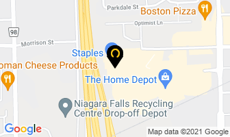 Factory Direct in Niagara Falls map