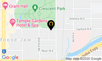 Fairford Place in Moose Jaw map