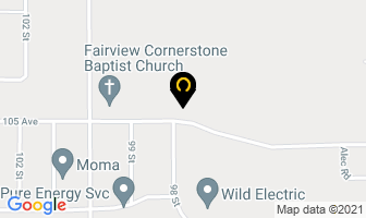 Fairview Alliance Church in Fairview map