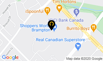 Fairweather in Brampton map