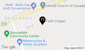 Faith Chapel in Sprucedale map