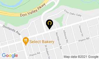 Falcon Contracting in Orillia map
