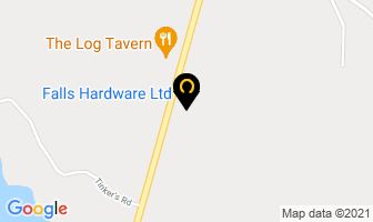 Falls Hardware Ltd in Sioux Narrows Nestor Falls map