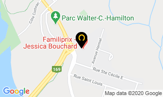Familiprix Jessica Bouchard in Alma map