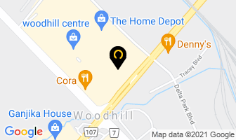 Family Honda in Brampton map