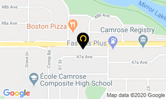 Family Pizza in Camrose map