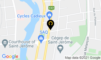 Faniel Inc in Saint-Jérôme map
