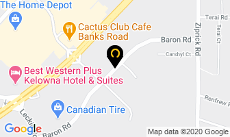 Fanny's Furniture in Kelowna map
