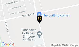 Fanshawe College James N Allan Campus in Simcoe map