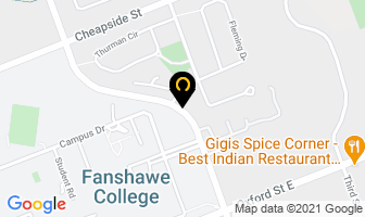 Fanshawe Student Union in London map