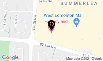 Fantasyland Hotel West Edmonton Mall in Kenora map