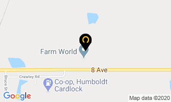 Farm World in Humboldt map