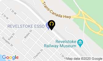 Fas Gas Mountain Peaks Service in Revelstoke map