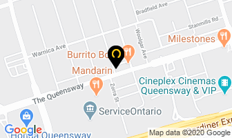 Fat Bastard Buritto in Etobicoke map